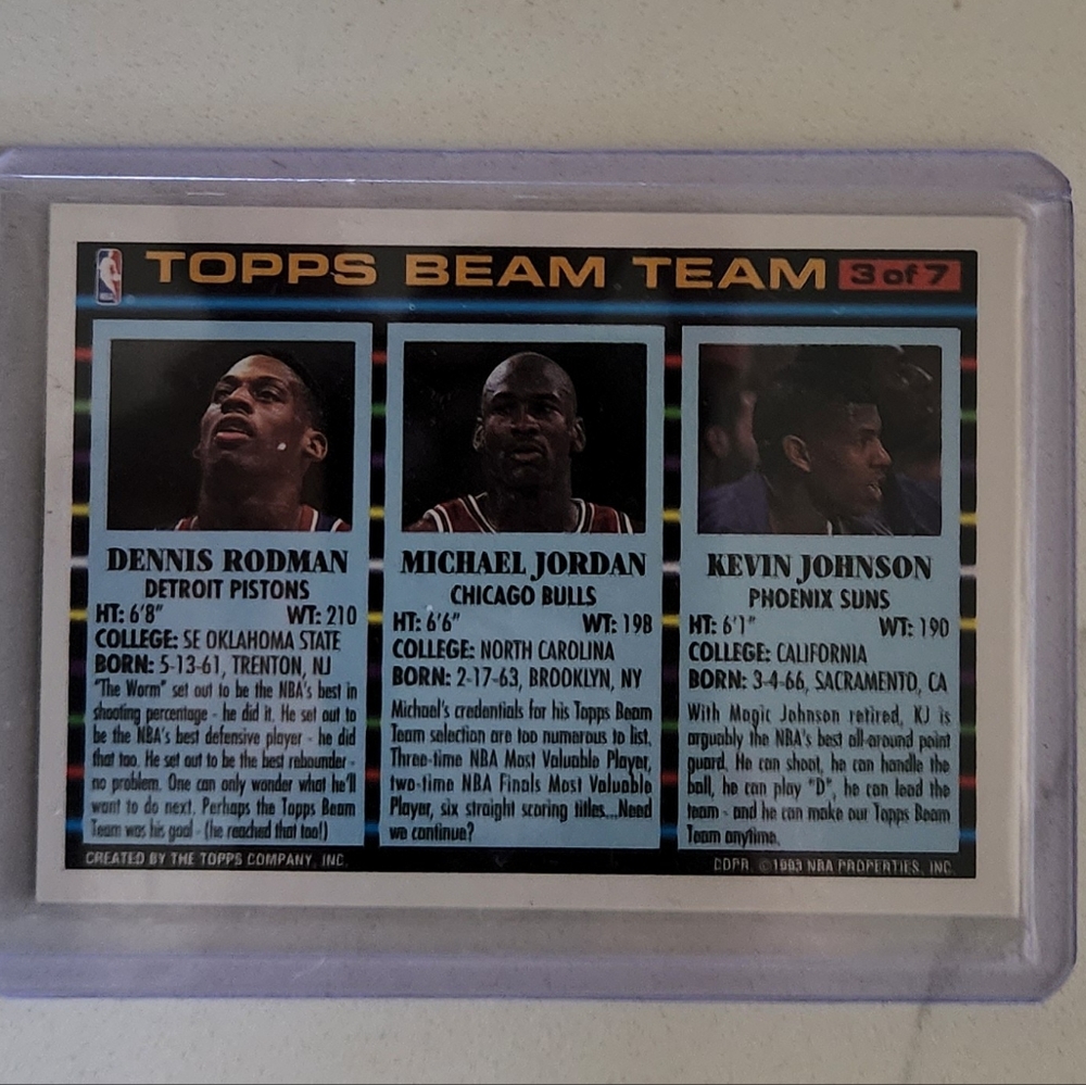 MICHAEL JORDAN BASKETBALL CARD - Picture 2 of 2